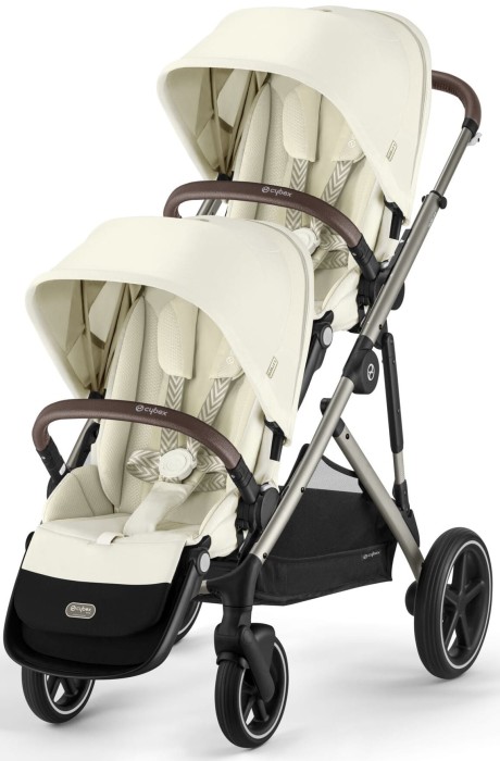 CYBEX Gazelle S bliźniaczy wózek spacerowy | Seshell Beige