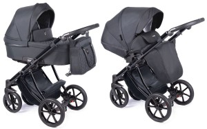 COLETTO DANTE wózek dziecięcy 2w1 | D-08 czarny stelaż