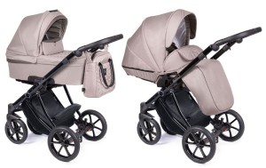 COLETTO DANTE wózek dziecięcy 2w1 | D-15 czarny stelaż