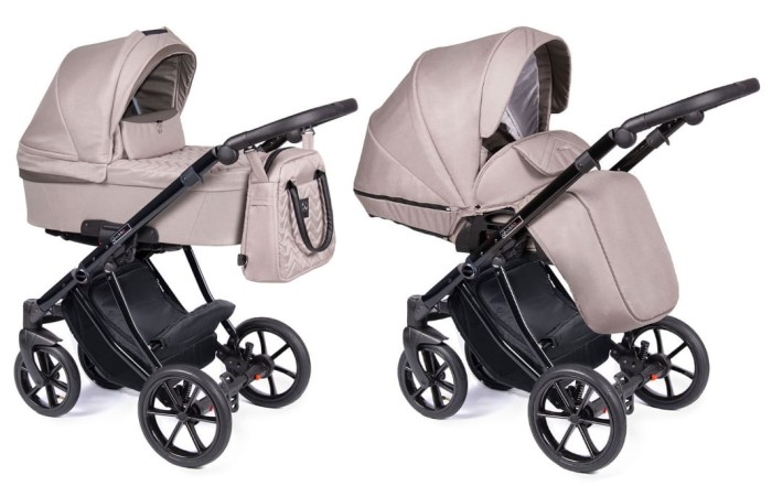 COLETTO DANTE wózek dziecięcy 2w1 | D-15 czarny stelaż