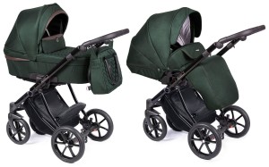 COLETTO DANTE wózek dziecięcy 2w1 | D-16 czarny stelaż