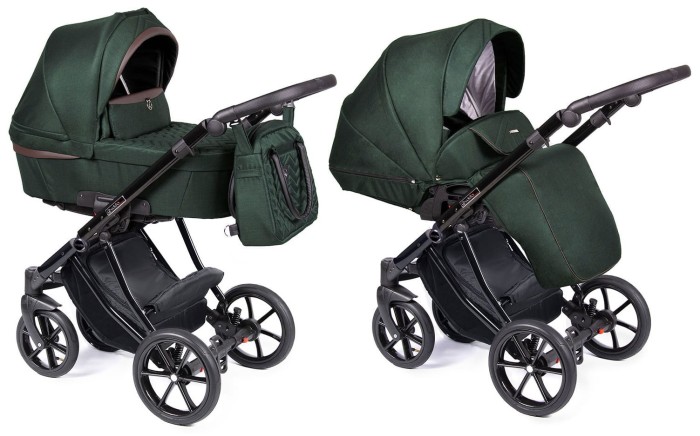 COLETTO DANTE wózek dziecięcy 2w1 | D-16 czarny stelaż