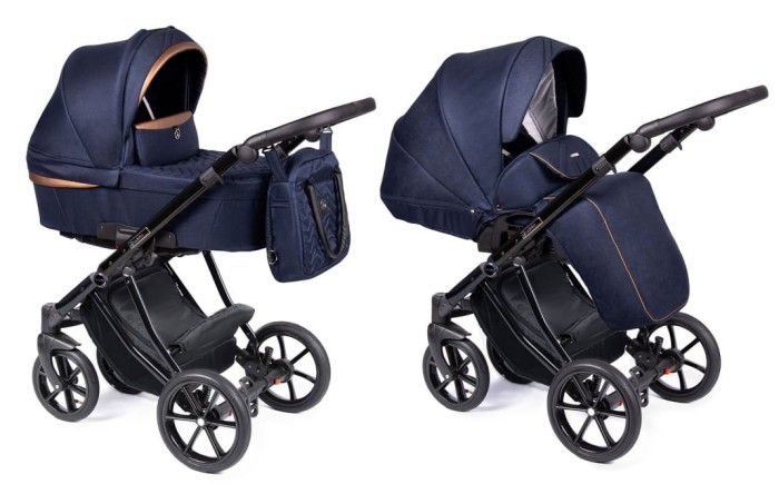 COLETTO DANTE wózek dziecięcy 2w1 | D-17 czarny stelaż