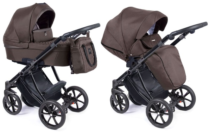 COLETTO DANTE wózek dziecięcy 2w1 | D-18 czarny stelaż