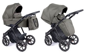 COLETTO DANTE wózek dziecięcy 2w1 | D-19 czarny stelaż