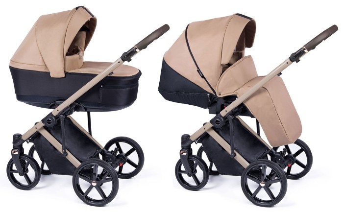 COLETTO FADO wózek dziecięcy 2w1 | FA-03 beżowy stelaż