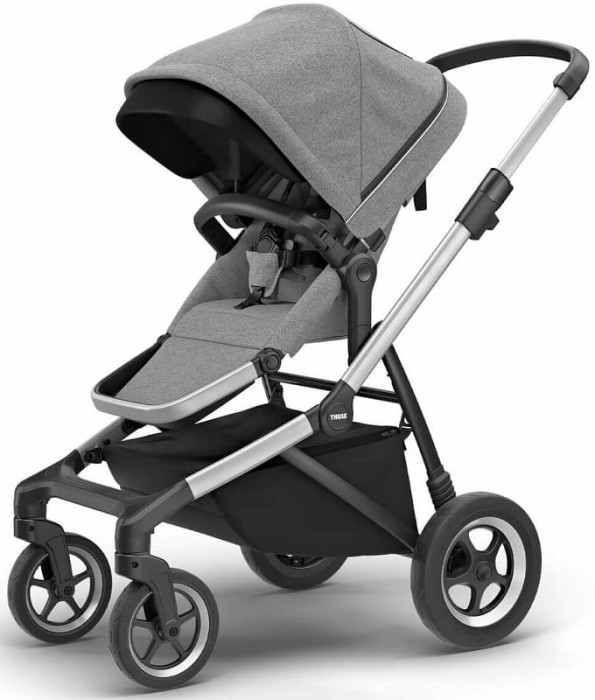 THULE SLEEK wózek spacerowy | Grey Melange on Aluminium