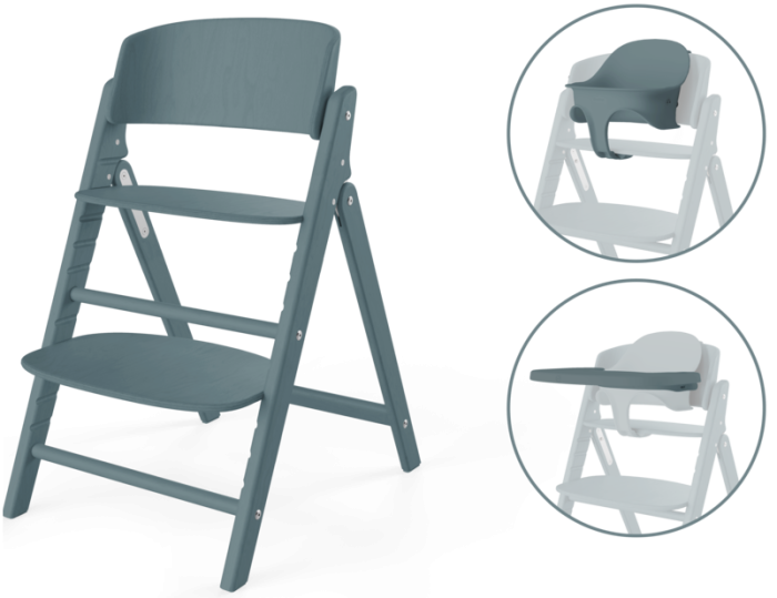 CYBEX Click & Fold 3w1 składane krzesełko dziecięce | Stone Blue