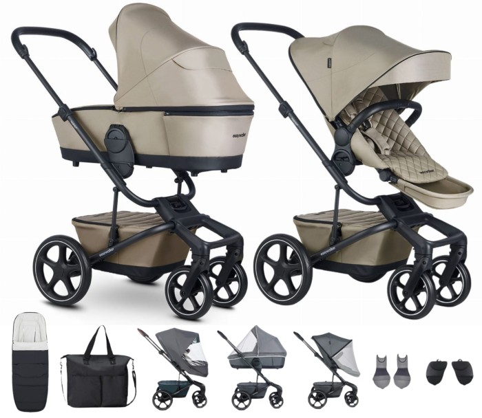 EASYWALKER HARVEY 5 PREMIUM wózek głęboko-spacerowy 2w1 + akcesoria XXL | Pearl Taupe