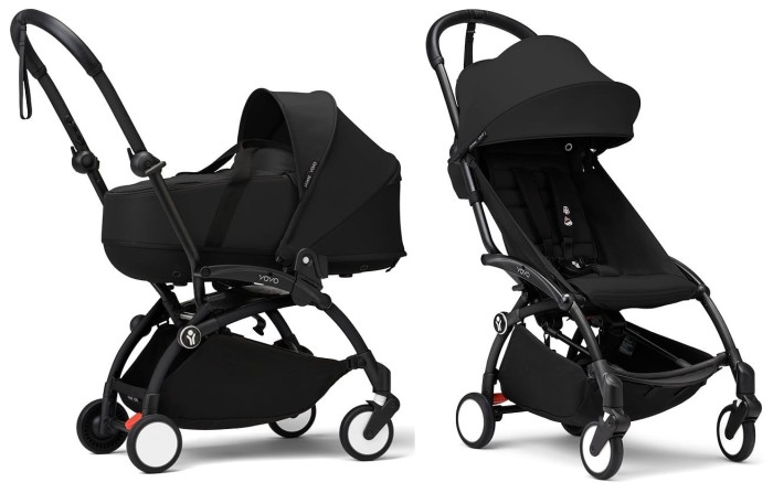 STOKKE YOYO³ wózek głęboko-spacerowy 2w1 | Black / Black