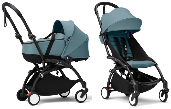 STOKKE YOYO³ wózek głęboko-spacerowy 2w1 | Aqua / Black