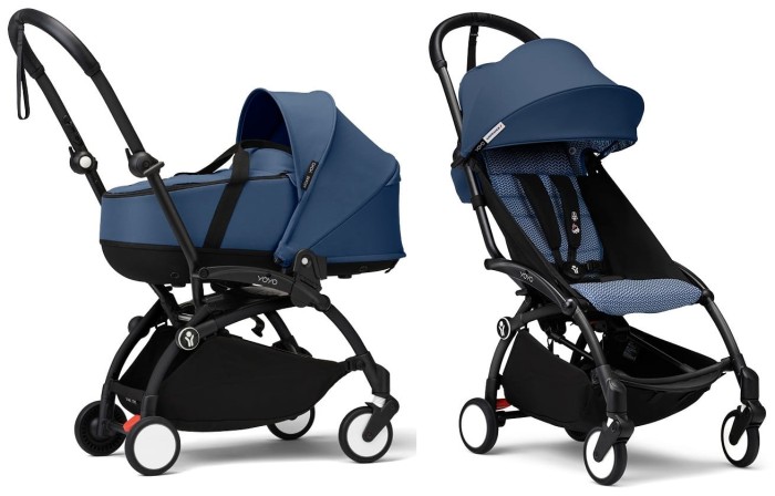 STOKKE YOYO³ wózek głęboko-spacerowy 2w1 | Navy Blue / Black