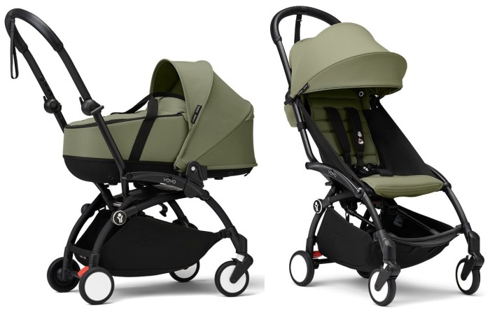 STOKKE YOYO³ wózek głęboko-spacerowy 2w1 | Olive / Black
