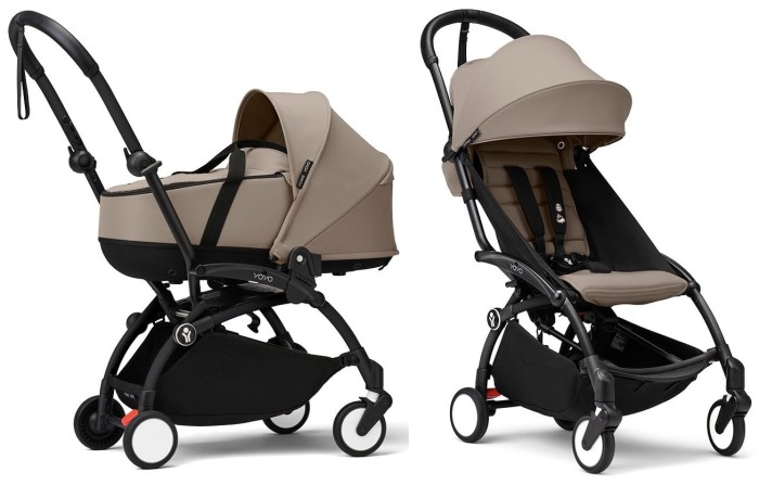 STOKKE YOYO³ wózek głęboko-spacerowy 2w1 | Taupe / Black