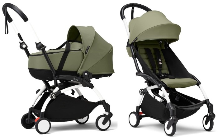 STOKKE YOYO³ wózek głęboko-spacerowy 2w1 | Olive / White