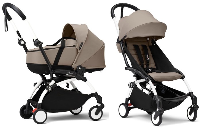 STOKKE YOYO³ wózek głęboko-spacerowy 2w1 | Taupe / White
