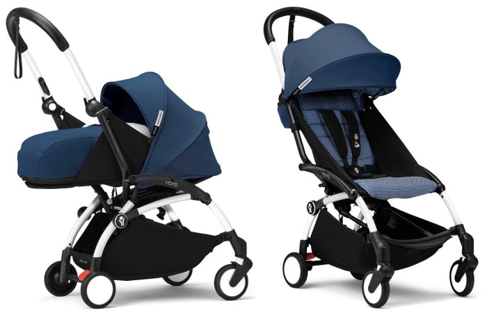 STOKKE YOYO³ wózek z zestawem dla noworodków | AIR France Blue / White