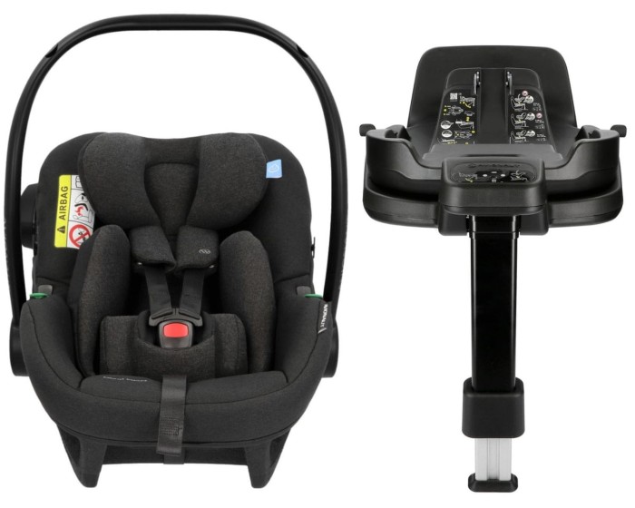 AVIONAUT PIXEL PRO 2.0 C fotelik dla niemowlaka | baza ISOFIX IQ Orbit | Black