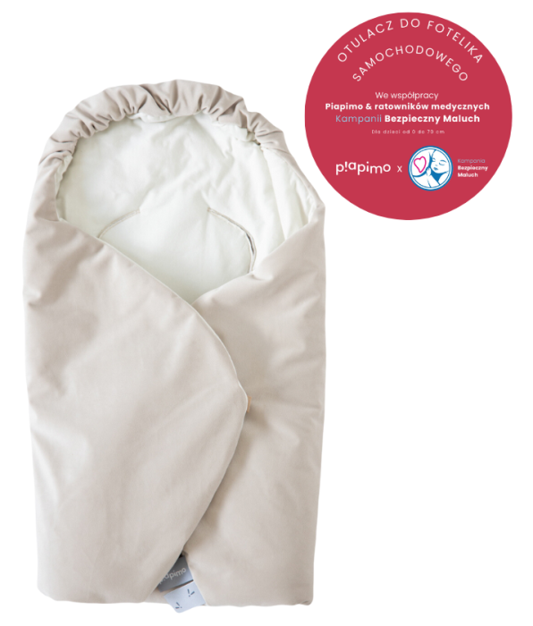 PIAPIMO otulacz do fotelika i gondoli | Beżowy