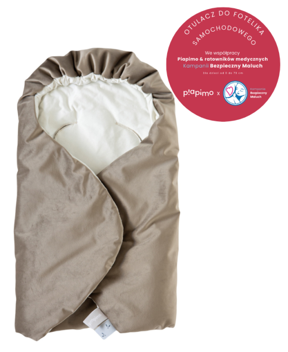 PIAPIMO otulacz do fotelika i gondoli | Złoty beż