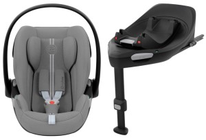 CYBEX fotelik dla noworodka Cloud G i-Size | Stone Grey Plus | Baza ISOFIX