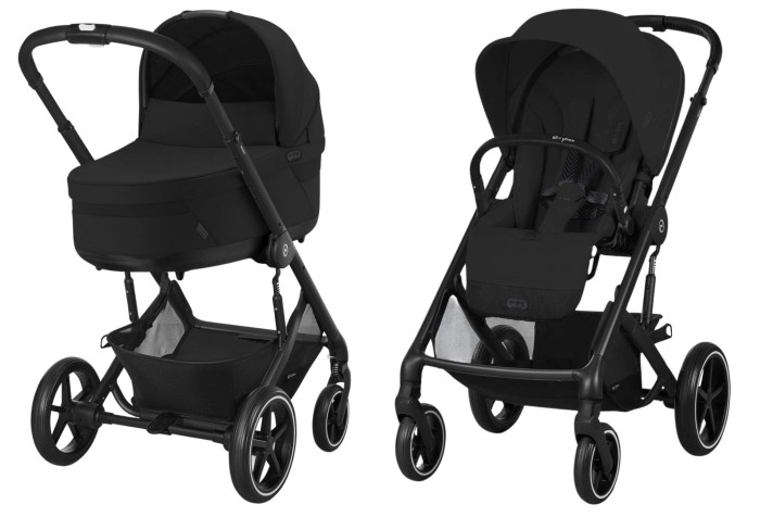 CYBEX BALIOS S LUX wózek 2w1 | Moon Black | kolekcja 2025