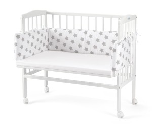 WALDIN łóżeczko dostawne 2w1 z osłonką | White / SX18