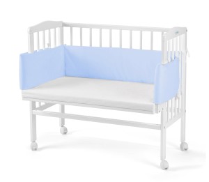 WALDIN łóżeczko dostawne 2w1 z osłonką | White / 38
