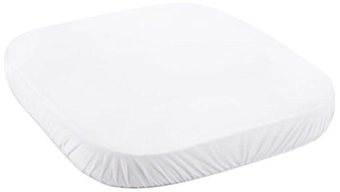 WALDIN prześcieradło bawełniane 73 x 73 cm | 7w1 | Białe