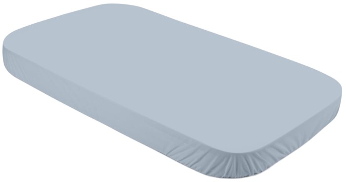 WALDIN prześcieradło bawełniane 123 x 73 cm | 7w1 | Niebieskie