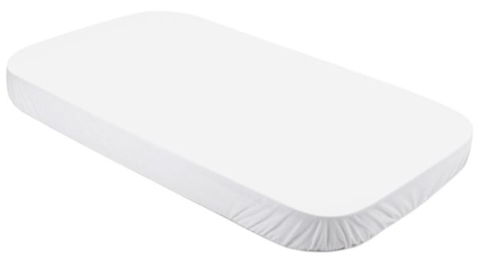 WALDIN prześcieradło bawełniane 123 x 73 cm | 7w1 | Białe