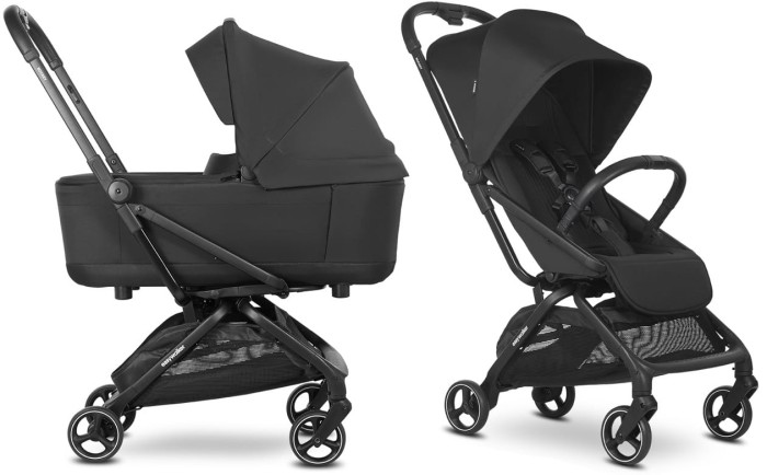 EASYWALKER ROCKEY S wózek dziecięcy 2w1 | Pure Black