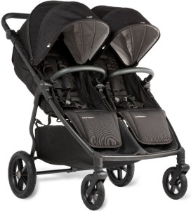 MAST M.TWIN X bliźniaczy wózek spacerowy z regulowaną rączką | koła light | Onyx