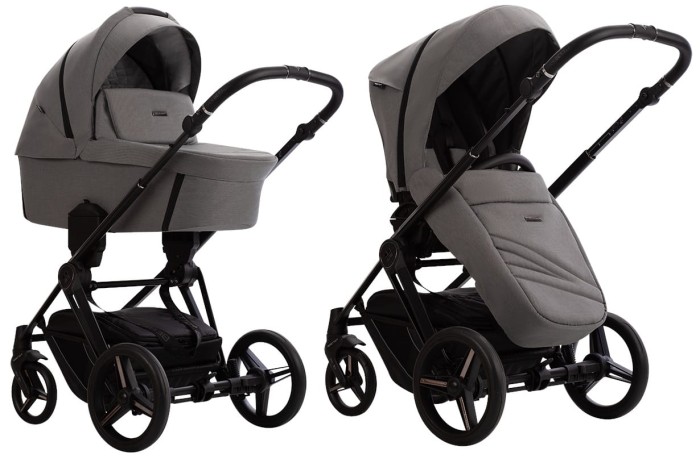 BEBETTO MONTI wózek głęboko-spacerowy 2w1 | 01 Dark