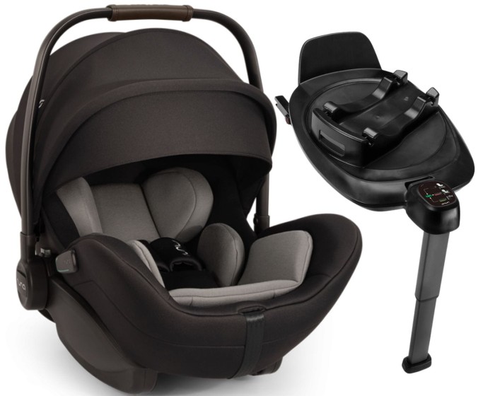 NUNA ARRA FLEX fotelik dla noworodka | Caviar  | baza ISOFIX