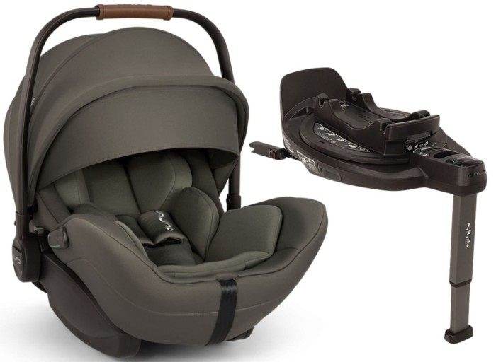 NUNA ARRA FLEX fotelik dla noworodka | wysuwana baza ISOFIX CURV | Pine