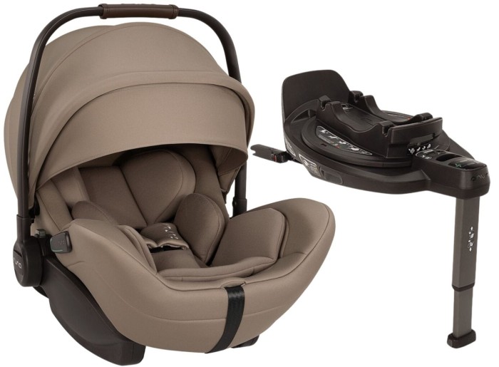 NUNA ARRA FLEX fotelik dla noworodka | wysuwana baza ISOFIX CURV | Cedar