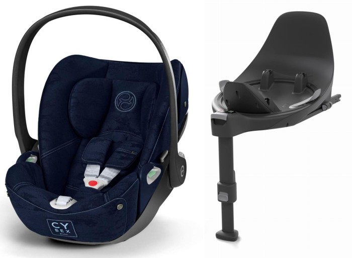 CYBEX CLOUD T i-Size fotelik dla niemowląt 45-87 cm | baza ISOFIX | Rebellious Luxury Denim Blue