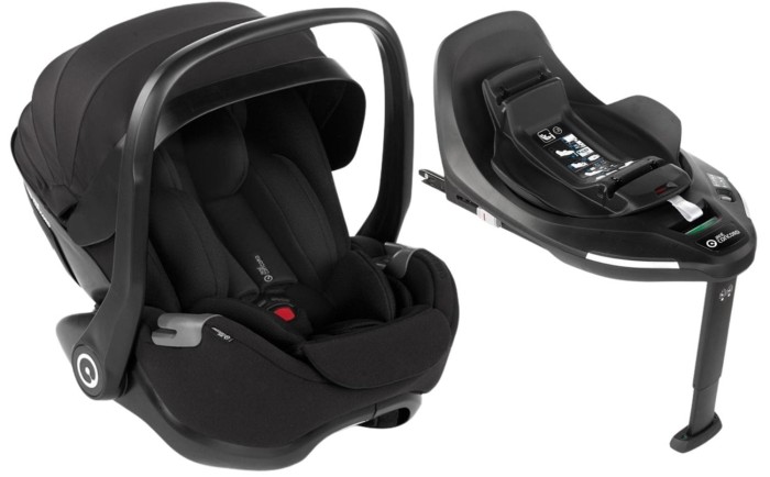 JANE CONCORD KOMBIBABY fotelik dla noworodka z bazą ISOFIX | Matt Black