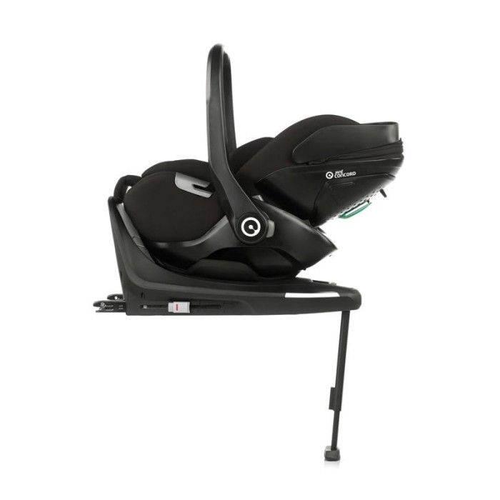 jane concord kombibaby fotelik z bazą ISOFIX dla niemowlaka kolor black
