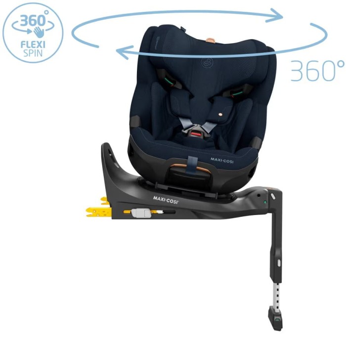 maxi cosi emerald 360 pro authentic blue obrotowe siedzisko