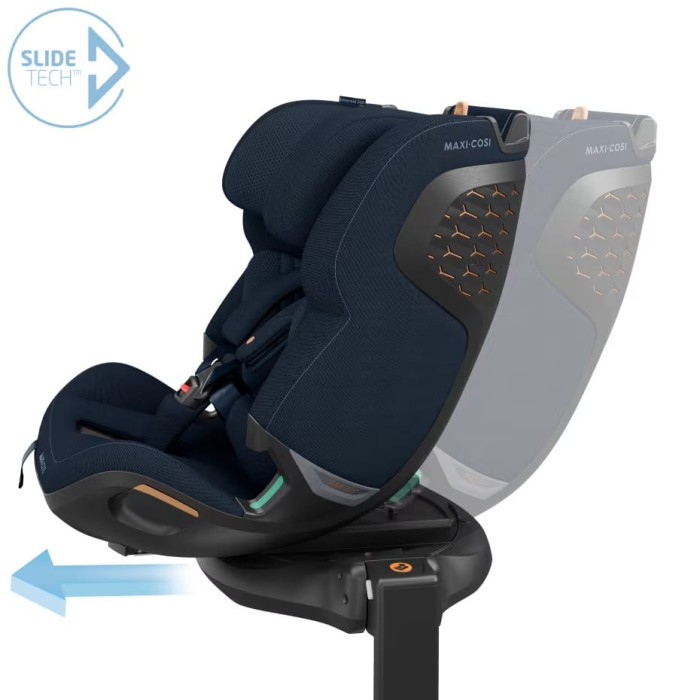 maxi cosi emerald 360 pro authentic blue funkcja wysuwania siedziska slide tech