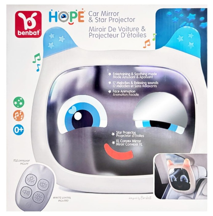 BENBAT HOPE Lusterko multimedialne z projektorem i pilotem w zestawie