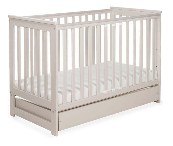 Łóżeczko drewniane Yoonco IWI z szufladą - Beż - 3