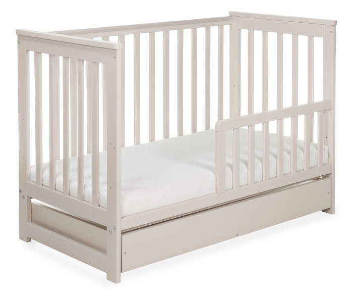 Łóżeczko drewniane Yoonco IWI z szufladą - Beż - 5