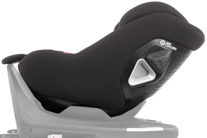 Siedzisko JANE CONCORD KOMBIKID ustawione tyłem do kierunku jazdy RWF bokiem