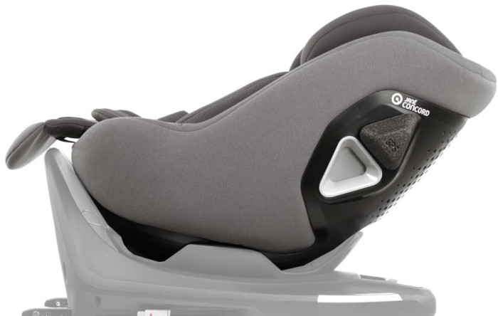 Siedzisko JANE CONCORD KOMBIKID ustawione tyłem do kierunku jazdy RWF bokiem