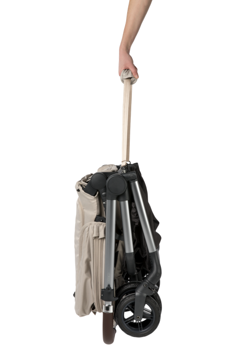 Mast M.X6 Dwukierunkowy wózek spacerowy w kolorze Lion złożony do transportu