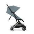 cybex orfeo wózek spacerowy mały po złożeniu stormy blue