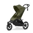 Wózek biegowy Cybex Avi Spin w kolorze zielonym moss green, widok z boku pod kątem